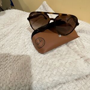 Ray-Ban Tortoise Unisex Shell Sunglasses with Brown Lenses